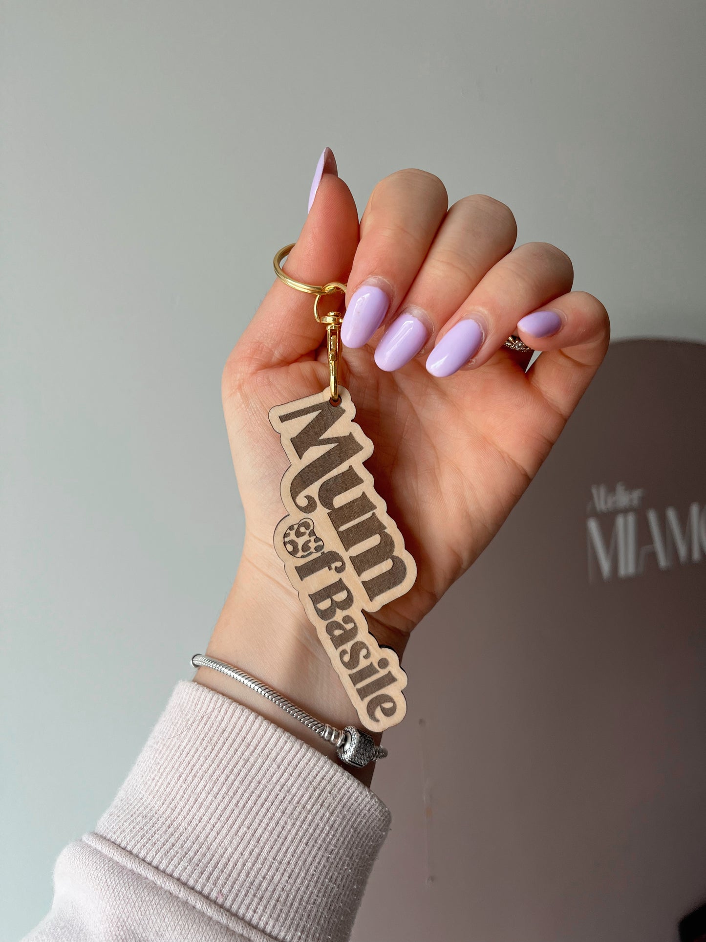 Porte clé maman personnalisé