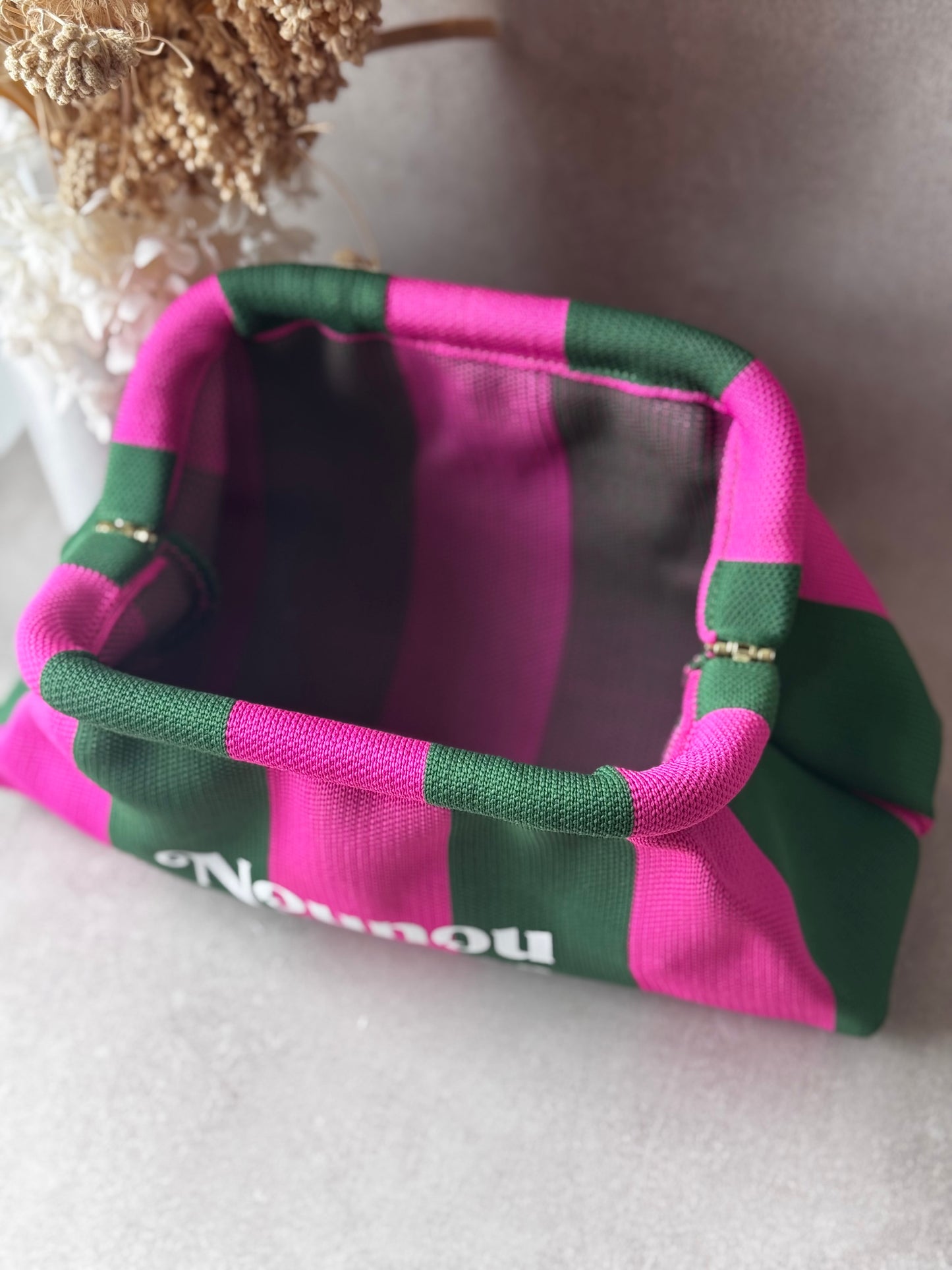 Trousse / Pochette personnalisée rayée