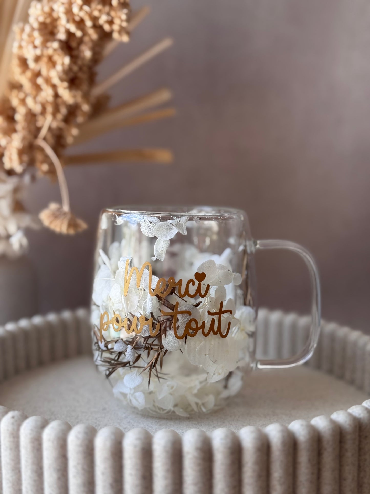 Tasse fleurie - Personnalisation au choix