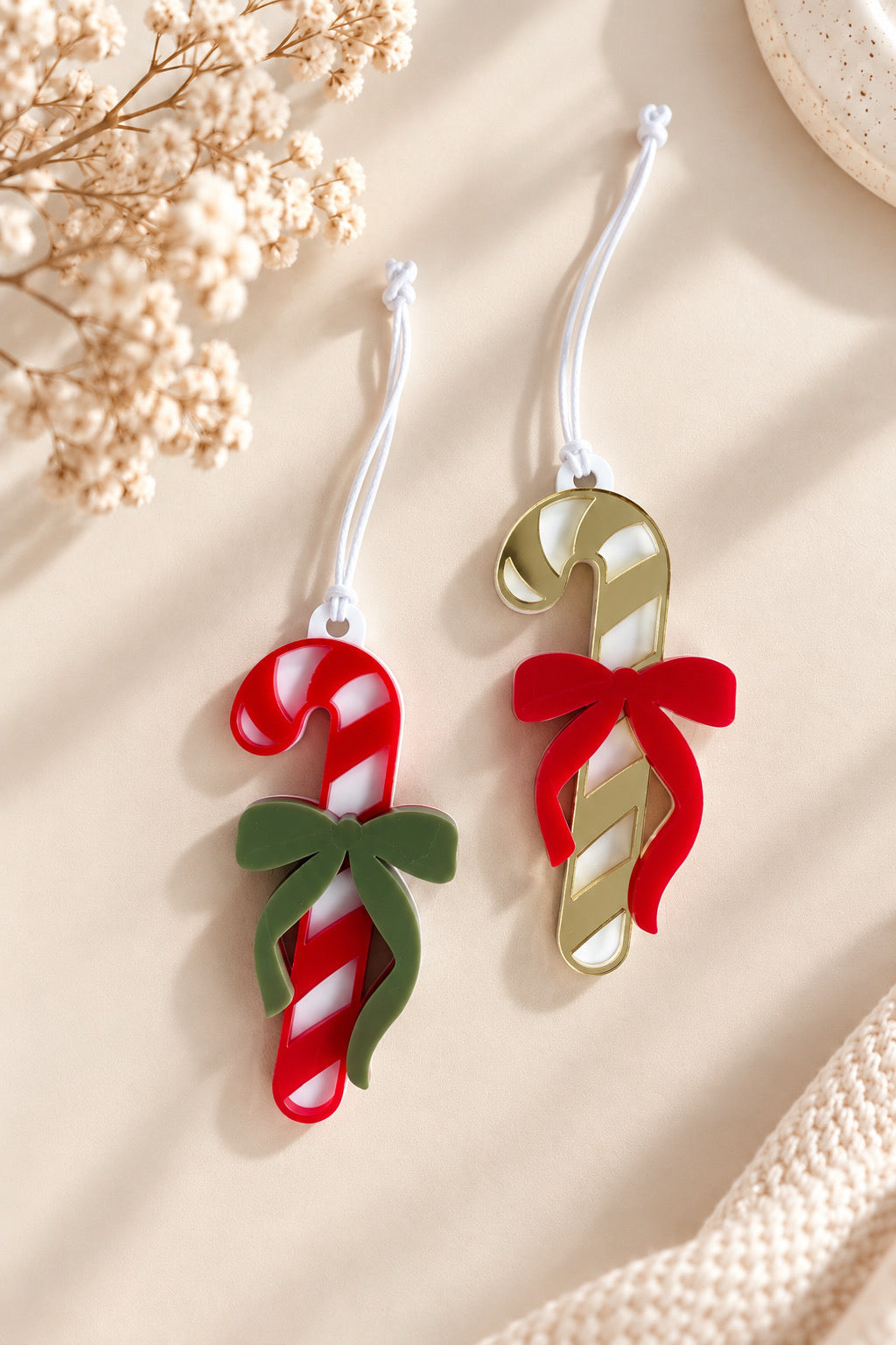 Sucre d’orge – Suspension pour sapin de Noël