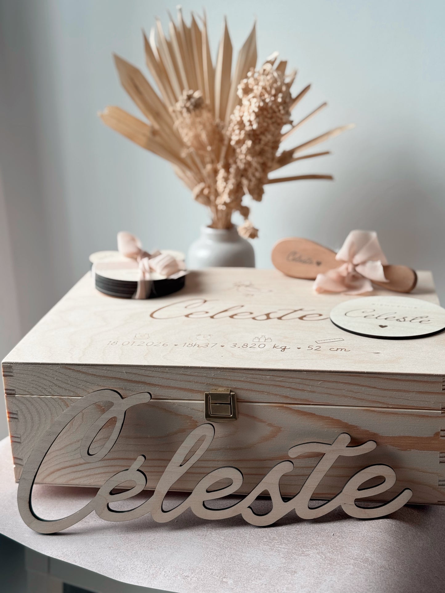 Coffret de naissance personnalisé - Cadeau original pour bébé