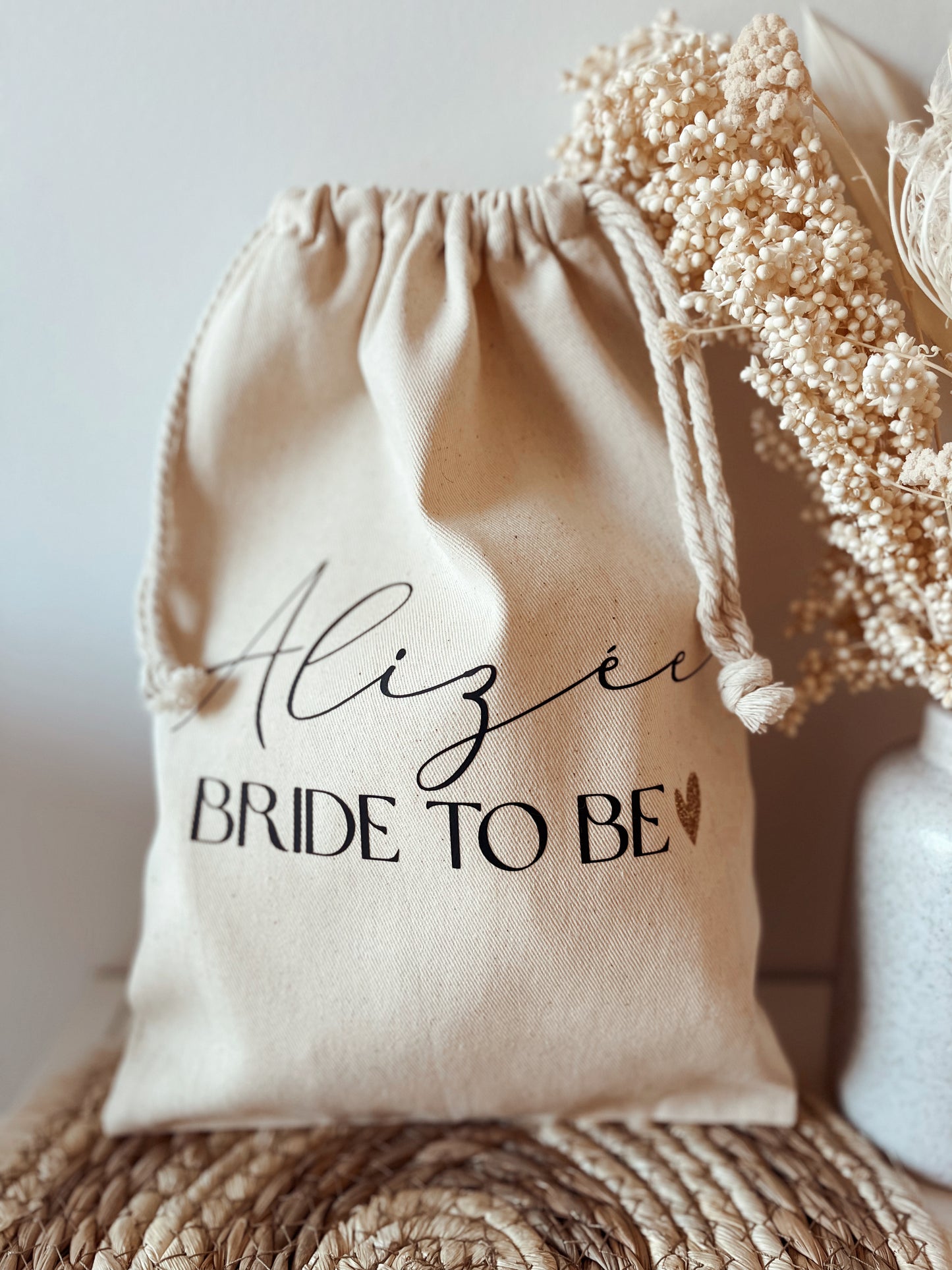 Sac pochon personnalisé - Bride to be